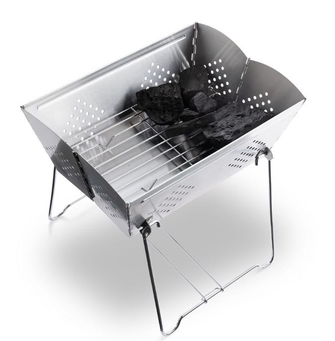 Bargain Price WORKMAN Wide Folding Square Grill NEW Japan camp