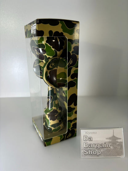 A BATHING APE Japanese Kendama  ABC CAMO Pattern GREEN JPN Toy Cypress Wood