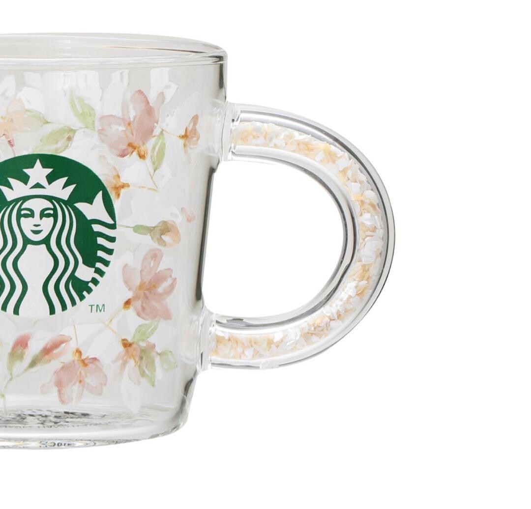 Bargain SAKURA2024 Shell Handle Heat Resistant Glass Mug 355ml Starbucks Coffee