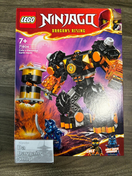 New　LEGO Ninjago Cole's Element Earth Mech Power Mecha Toy Block 2024  71806