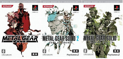 METAL GEAR SOLID 20th 3Games set  PS1 PS2 Sons of Liberty & Snake Eater  JAPAN