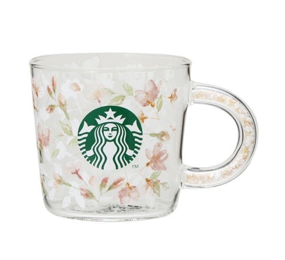 Bargain SAKURA2024 Shell Handle Heat Resistant Glass Mug 355ml Starbucks Coffee