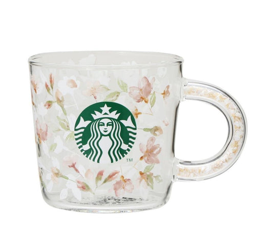 Bargain SAKURA2024 Shell Handle Heat Resistant Glass Mug 355ml Starbucks Coffee