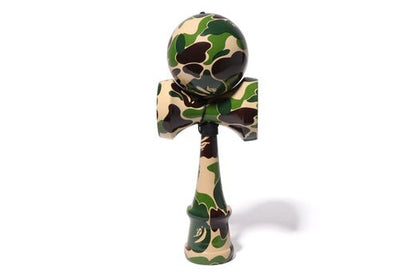 A BATHING APE Japanese Kendama  ABC CAMO Pattern GREEN JPN Toy Cypress Wood