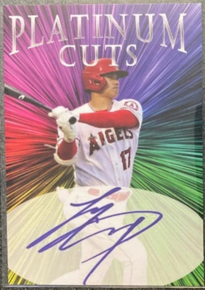 Shohei Ohtani Signed Card - Platinum Cuts Angels /1000 Limited Edition